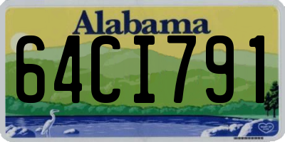 AL license plate 64CI791