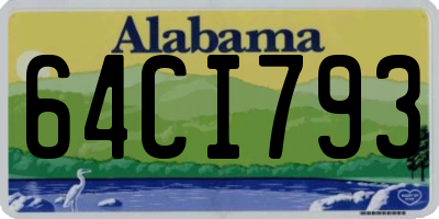 AL license plate 64CI793