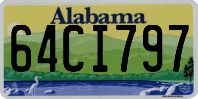AL license plate 64CI797