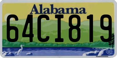 AL license plate 64CI819