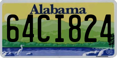 AL license plate 64CI824