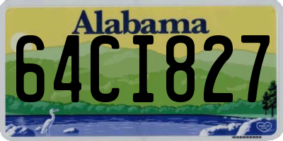 AL license plate 64CI827
