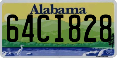 AL license plate 64CI828
