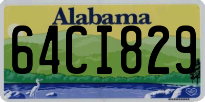 AL license plate 64CI829