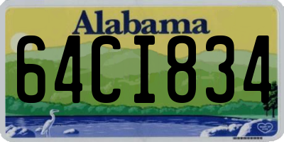 AL license plate 64CI834