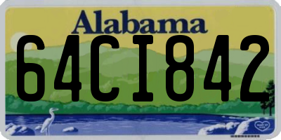 AL license plate 64CI842