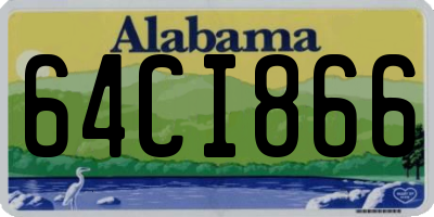 AL license plate 64CI866