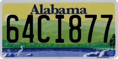 AL license plate 64CI877