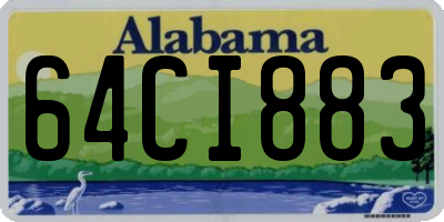 AL license plate 64CI883