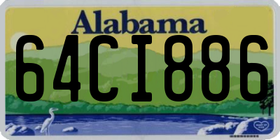 AL license plate 64CI886
