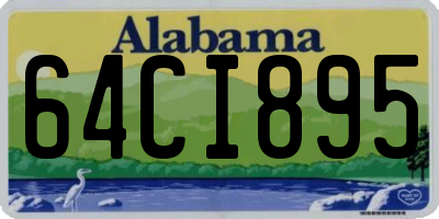AL license plate 64CI895