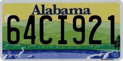 AL license plate 64CI921