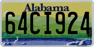 AL license plate 64CI924