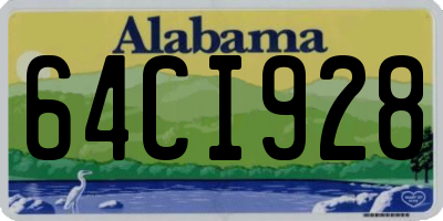 AL license plate 64CI928