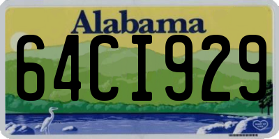 AL license plate 64CI929