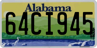 AL license plate 64CI945