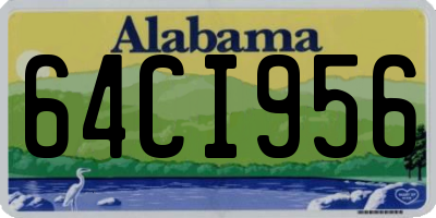 AL license plate 64CI956