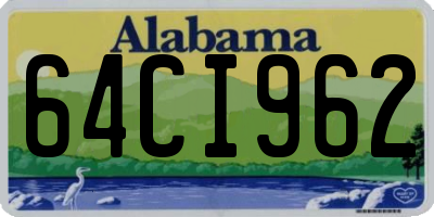 AL license plate 64CI962