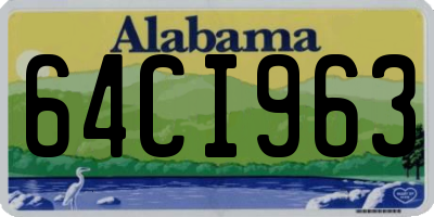 AL license plate 64CI963