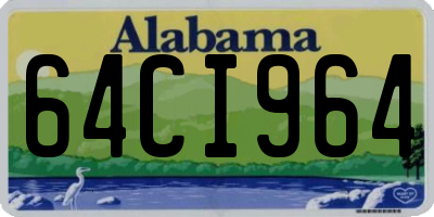AL license plate 64CI964