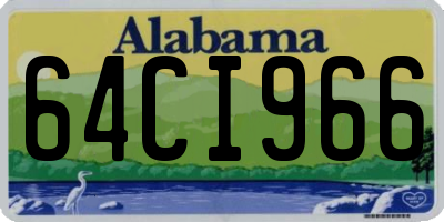 AL license plate 64CI966