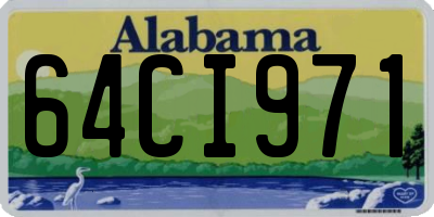 AL license plate 64CI971