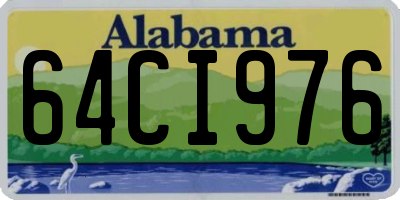 AL license plate 64CI976