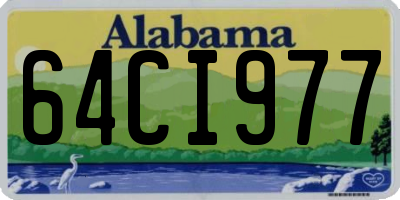 AL license plate 64CI977