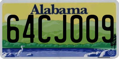 AL license plate 64CJ009