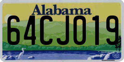 AL license plate 64CJ019