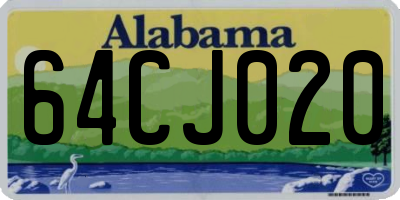 AL license plate 64CJ020