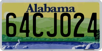 AL license plate 64CJ024