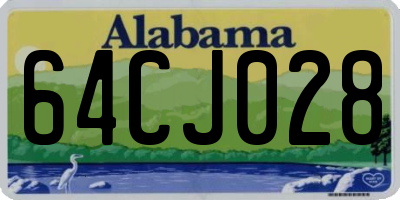 AL license plate 64CJ028
