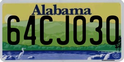 AL license plate 64CJ030