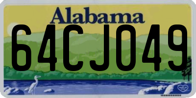AL license plate 64CJ049