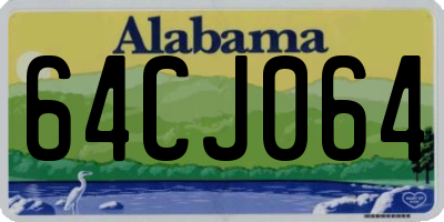 AL license plate 64CJ064