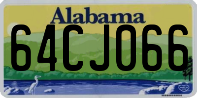 AL license plate 64CJ066