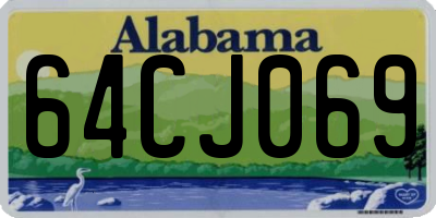 AL license plate 64CJ069