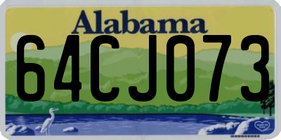 AL license plate 64CJ073