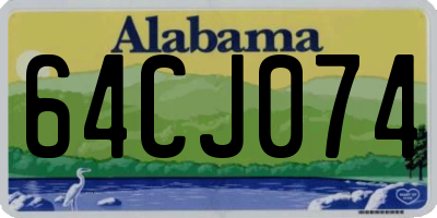 AL license plate 64CJ074