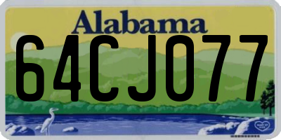 AL license plate 64CJ077