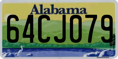 AL license plate 64CJ079