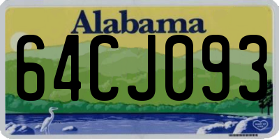 AL license plate 64CJ093