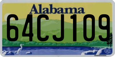 AL license plate 64CJ109