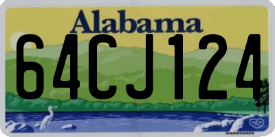 AL license plate 64CJ124