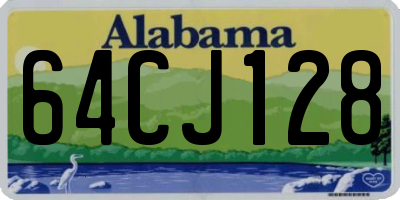 AL license plate 64CJ128