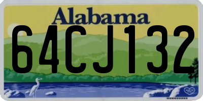 AL license plate 64CJ132