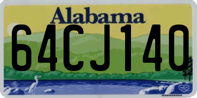 AL license plate 64CJ140