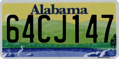 AL license plate 64CJ147