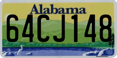 AL license plate 64CJ148